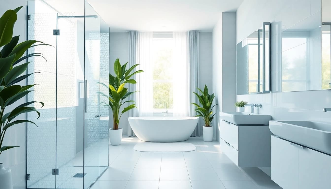 Discover the features of elegant showers au in a stylish bathroom setting.