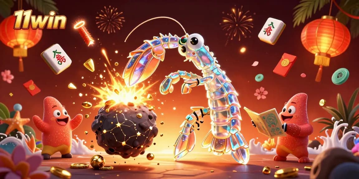 Experience thrilling action with 11win as the galactic samurai mantis shrimp conquers asteroids for big wins.