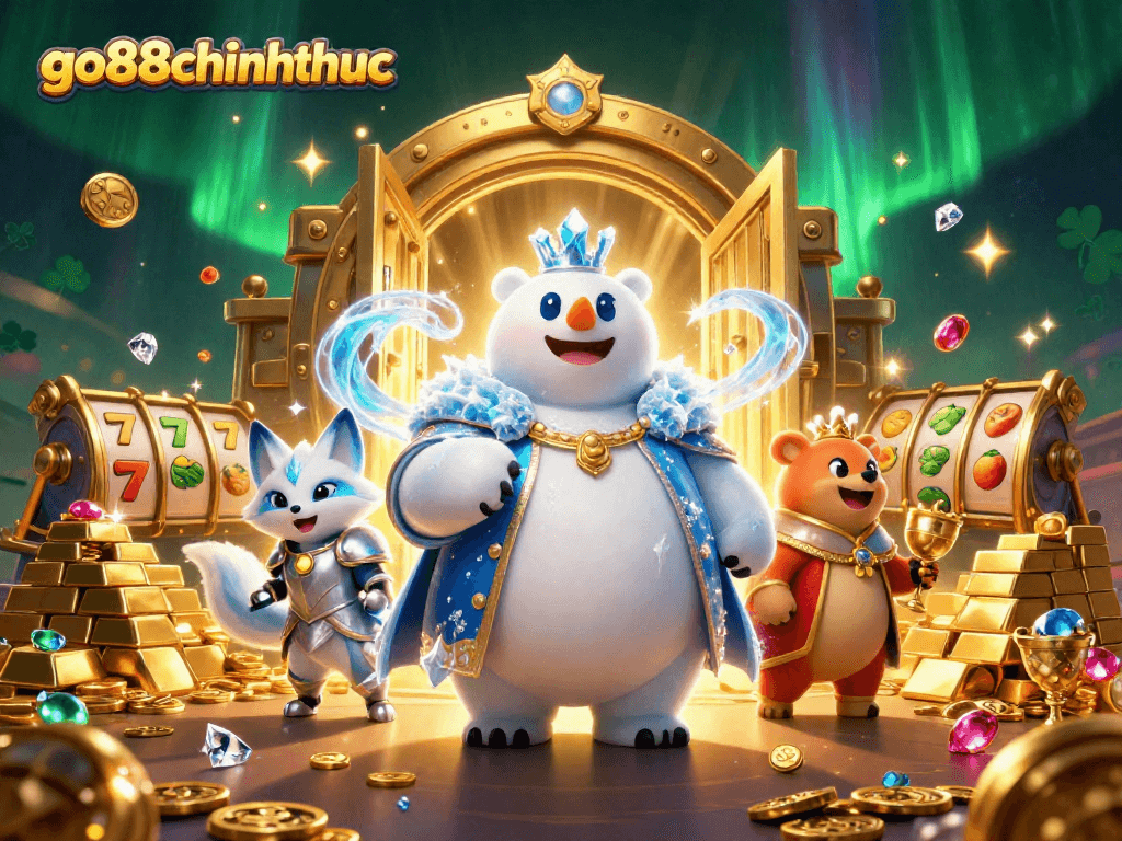 Join the adventure with go88chinhthuc in this vibrant casino-themed 3D illustration