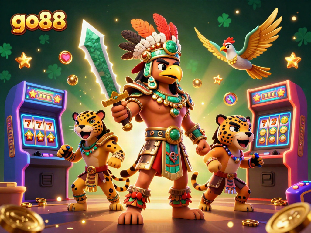 Experience thrilling gameplay at go88 with dynamic 3D characters and vibrant casino elements.