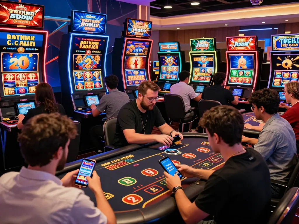 Players engaging with various games on the 789club online gambling platform, showcasing an exciting virtual casino environment.