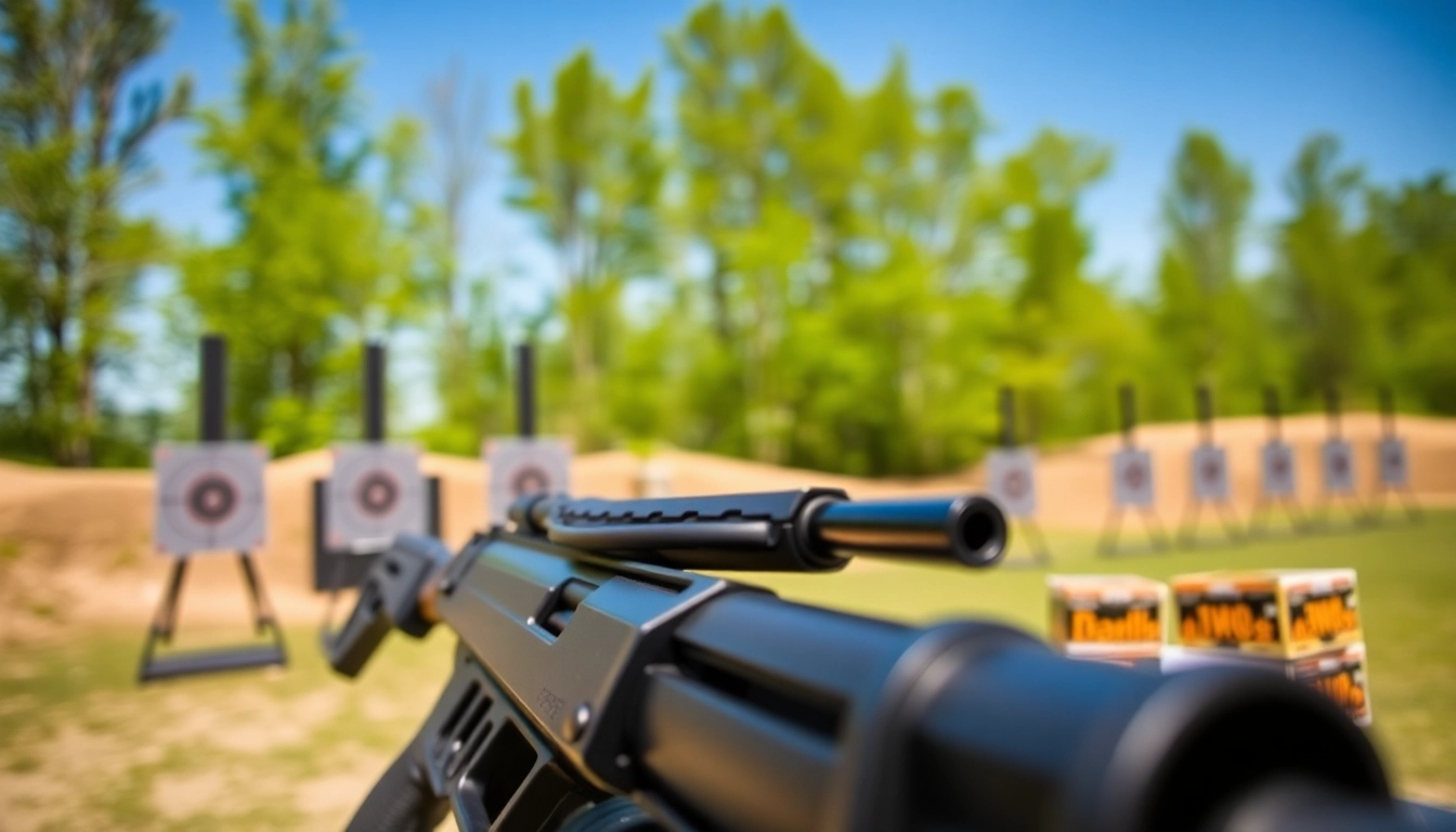 Find the Pelican gun case for sale with a rugged design, showcased in an outdoor shooting range.