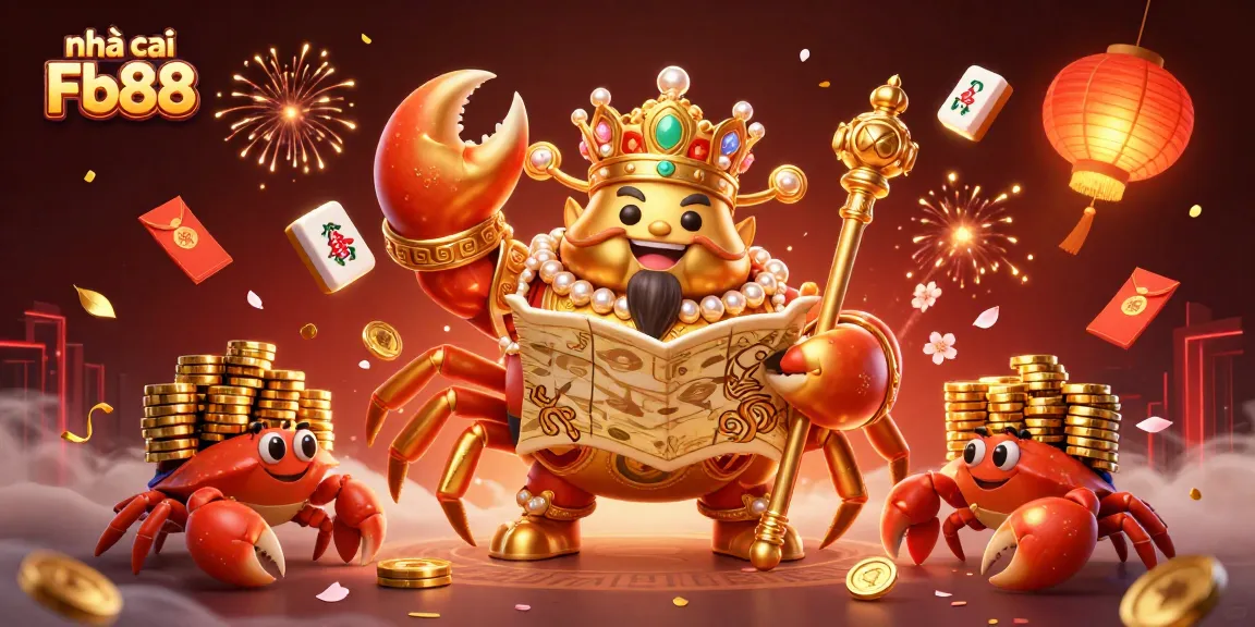 Engage with nhà cái Fb88 through a vibrant 3D illustration showcasing the excitement of online gaming.