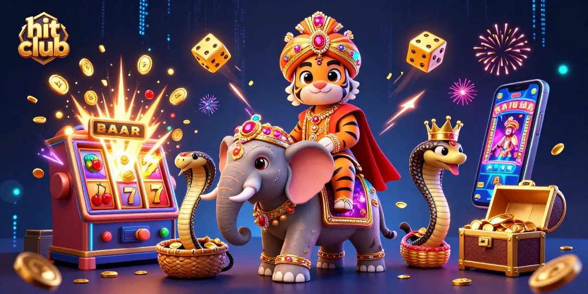 Experience excitement at hit club with a vibrant casino scene showcasing 3D jackpot thrills.